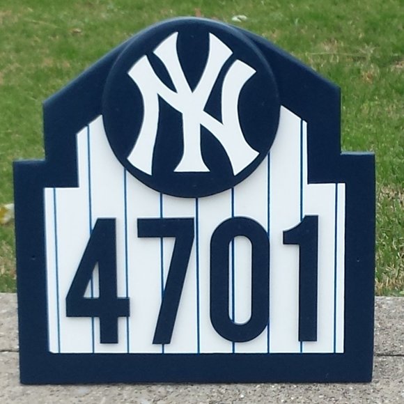 New York YANKEES Address Sign for your home (with your address) NEW! - Picture 2 of 4